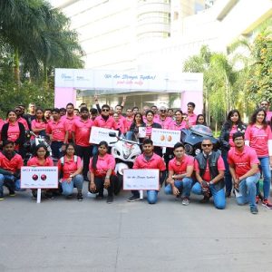 Aster CMI Hospital Organizes Pink Bike Rally to Spread Awareness of Breast Cancer