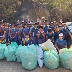 Clean-up Crusaders – Students of Ekya Schools and CMR NPS turn the trekking adventure into an impactful waste collection drive