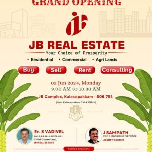 Grand Opening of JB Real Estate in Kalasapakkam