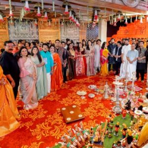 Kalyanaraman Family hosts star-studded Navratri Puja in Thrissur, Kerala