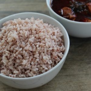 How is intake of red rice or matta rice good for our health?