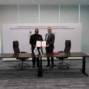 ANWAR GARGASH DIPLOMATIC ACADEMY JOINS HANDS WITH O.P. JINDAL GLOBAL (INSTITUTION OF EMINENCE DEEMED TO BE UNIVERSITY) TO ACCELERATE ACADEMIC EXCELLENCE