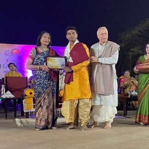 85 artists from across India received the first ever Jhankriti Awards 2023 at Art of Living International Centre, Bengaluru