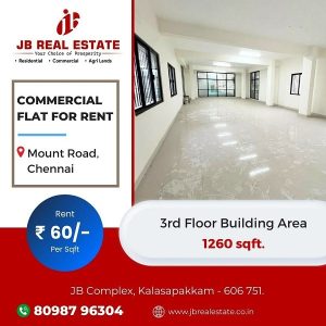 COMMERCIAL FLAT FOR RENT!