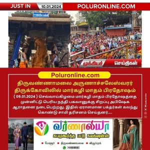 திருவண்ணாமலை அருணாச்சலேஸ்வரர் கோவிலில் மார்கழி மாத அமாவாசை பிரதோஷம்!