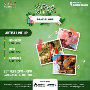 Bangalore, Get Ready For A Fun Day Of Shopping, Food, Music, & Entertainment At SteppinOut Night Market – The Spring Edit!